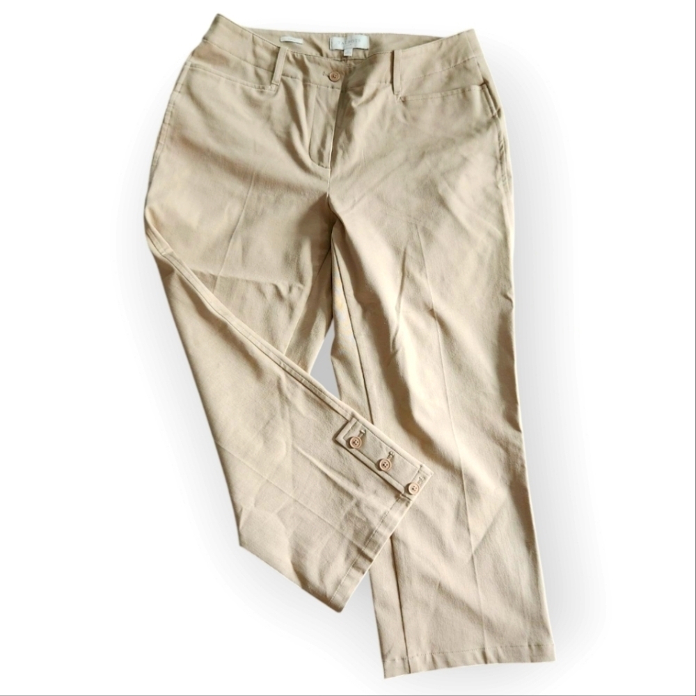 Talbots Curvy Kahaki Capri Pants Size 10